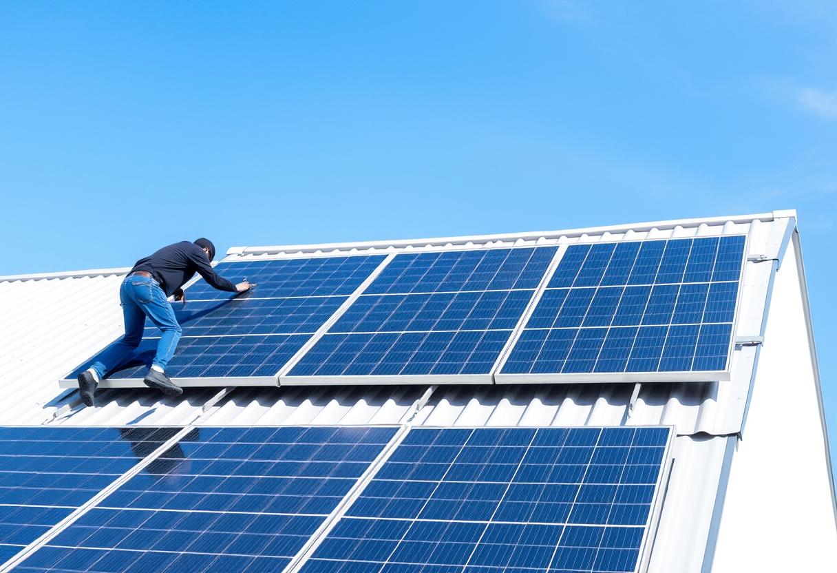 Solar panel kurulumu